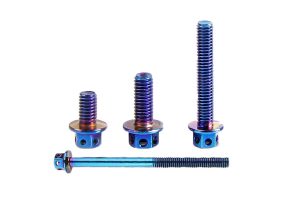 帶孔六角法蘭鈦合金螺絲機(jī)械電動(dòng)摩托汽車配件